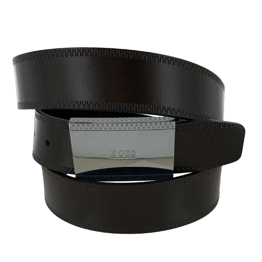 The Hugo Boss brand name has been engraved on both interchangeable buckles.