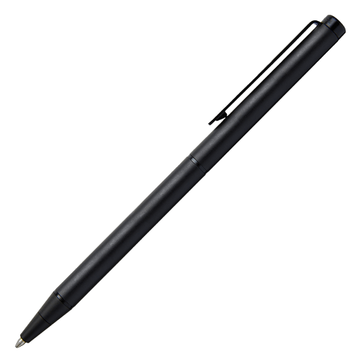 This Hugo Boss Cloud Matte Ballpoint Pen Black is made of brass and can be engraved on the clip.