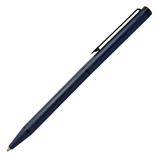 This Hugo Boss Cloud Matte Ballpoint Pen Blue has been made with brass and can be engraved on the clip.