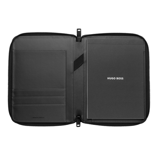 This Hugo Boss Craft Chrome Conference Folder A5 has a 40-page paper notepad which can be replaced.