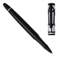 This Hugo Boss Craft Chrome Rollerball Pen is made with brass and black lacquer.