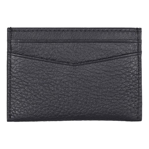 This Crosstown 4CC Navy Grained Leather Card Holder by BOSS has a dropped front and back pocket which makes it easy to slot your card in.