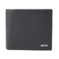 This Crosstown 8CC Navy Grained Leather Bifold Wallet by BOSS is great for everyday use and can fit multiple bank cards, cash, and has space for receipts etc.