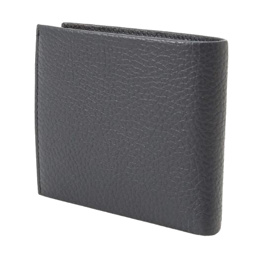 This BOSS Crosstown 8CC Navy Grained Leather Bifold Wallet is made from grained leather with a mix of smooth leather inside.