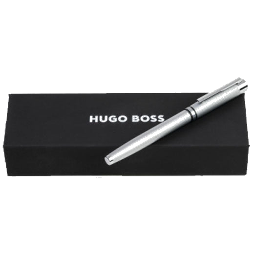 This Hugo Boss Filament Chrome Fountain Pen will be presented inside a gift box.