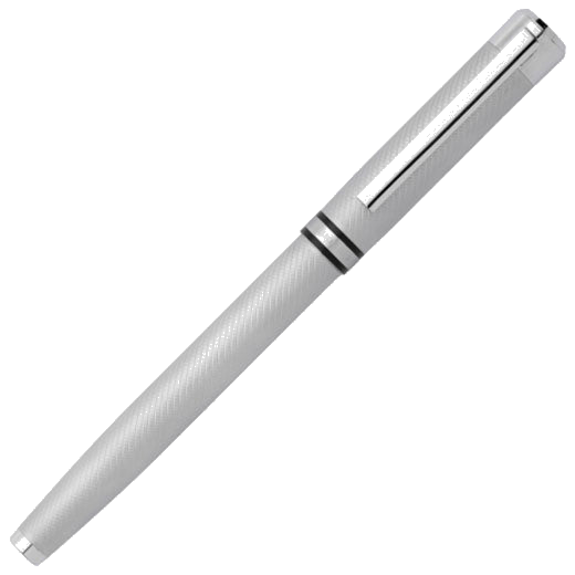 Hugo Boss's Filament Chrome Rollerball Pen can be engraved on the clip.