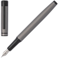 Hugo Boss's Gun Grey Filament Fountain Pen can be engraved on the clip.