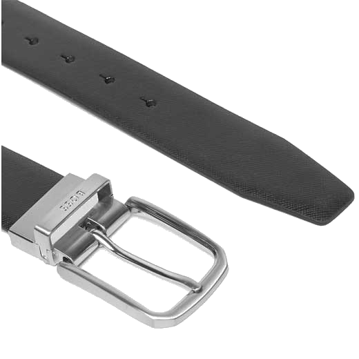 This HUGO BOSS belt comes with two sets of buckles and a reversible strap.