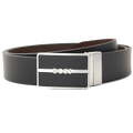 This Glor Reversible Belt with Interchangeable Plaque & Pin Buckles was designed by BOSS.