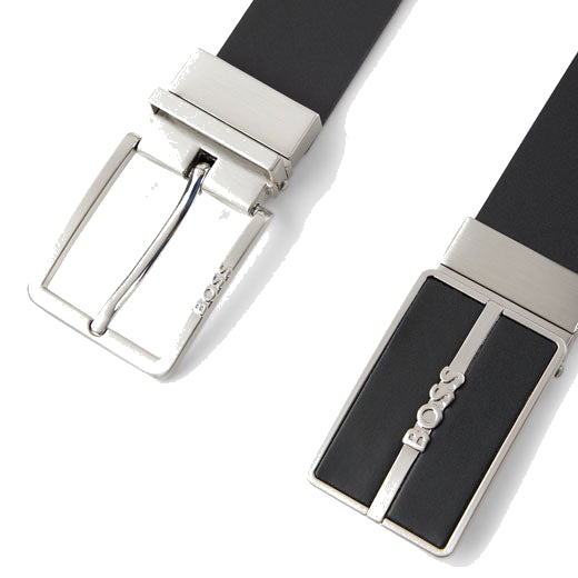 This BOSS Glor Reversible Belt with Interchangeable Plaque & Pin Buckles can be gift wrapped.