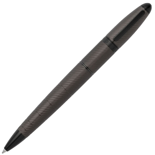 hugo boss grey oval ballpoint pen