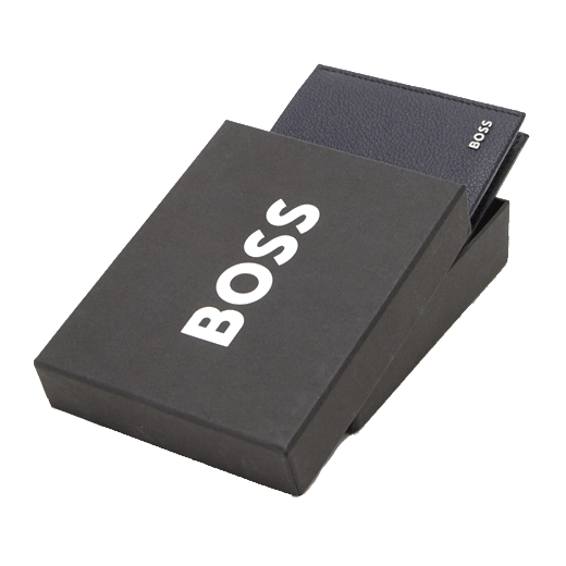 This Highway Navy Grained Leather 8CC Wallet comes in a branded BOSS gift box that we can plaque engrave if you wish.