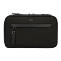 This BOSS Highway Wash Bag Black with Two-way Zip has a front zip pocket and two zipped compartments inside the main compartment.