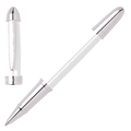 Hugo Boss Icon Chrome Rollerball Pen in White