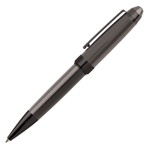 This Hugo Boss Icon Grey & Gunmetal Rollerball Pen will come presented in a sleek gift box that we can plaque engraving if you'd like to add personalisation.