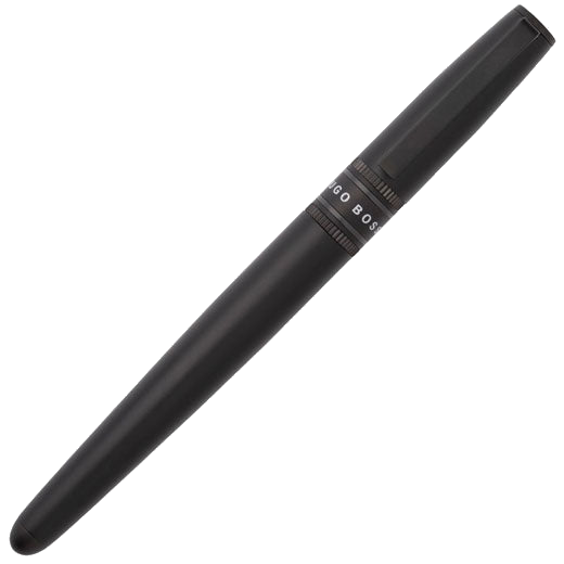 Hugo Boss's Illusion Gear Black Fountain Pen is crafted out of brass.