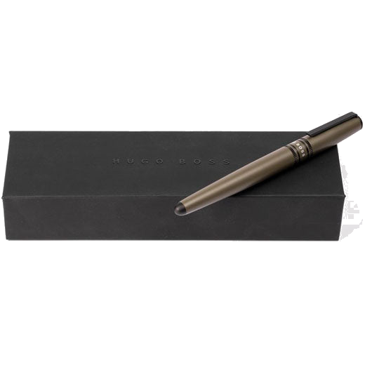This Illusion Gear Khaki Rollerball Pen has been designed by Hugo Boss.