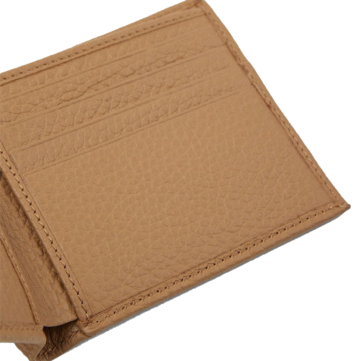 This Light Brown Soft Grain Crosstown 8CC Billfold Wallet was designed by BOSS.
