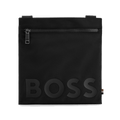This BOSS logo envelope bag comes in a gunmetal zip finish with one main compartment.