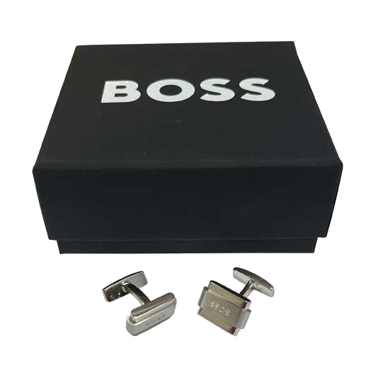 These Hugo Boss Myles cufflinks come in their own bespoke black gift box.