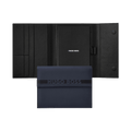 Hugo Boss Navy Vegan PU Leather Cloud A5 Folder