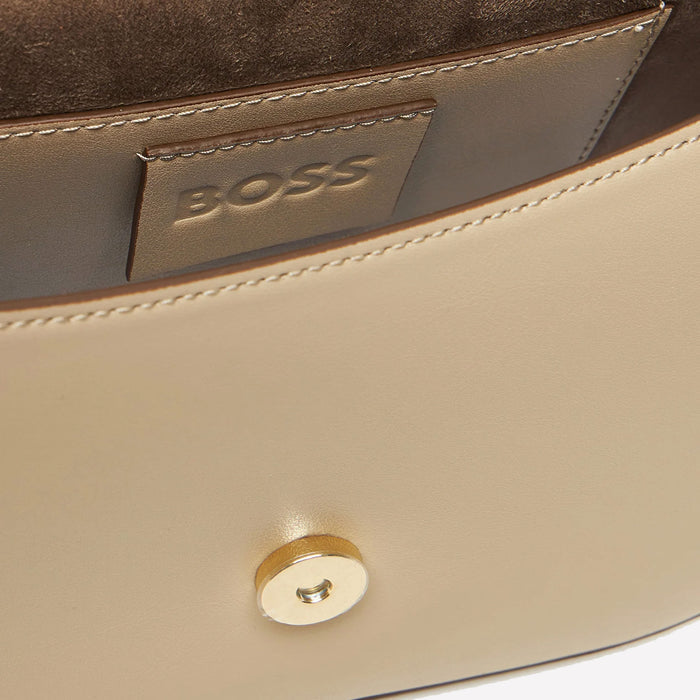 This BOSS ladies Saddle Bag comes with the brand name on the inside.