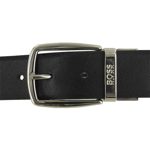 This Hugo Boss Otardo belt comes with a silver buckle.