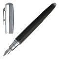 Full view of the Pure lacquer and chrome-plated fountain pen by Hugo Boss.