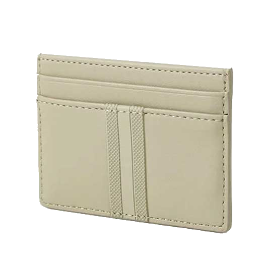 The beige Ray card holder from BOSS comes with a central compartment for your bank notes.