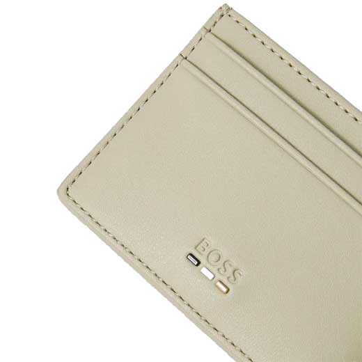 This Hugo Boss card holder comes with space for 4 credit cards.