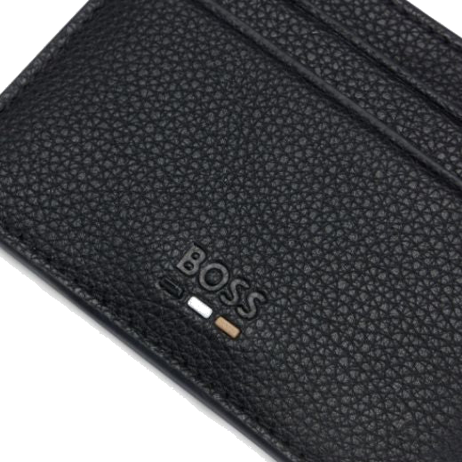 This BOSS Ray Grained Faux Leather 4CC Card Case is great for keeping in your pocket so you can safely carry your bank cards.