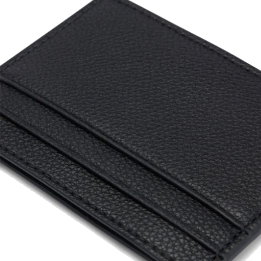 The Ray Grained Faux Leather 4CC Card Case by BOSS is made out of a blend of polyurethane and polyester with partially recycled materials.