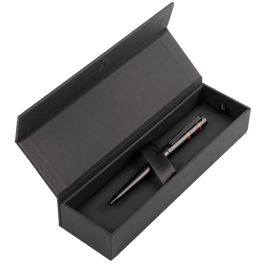 Hugo Boss's Red Ribbon Matrix Ballpoint Pen is crafted out of brass.
