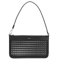 This BOSS faux leather handbag comes with brand name embossed onto the front.