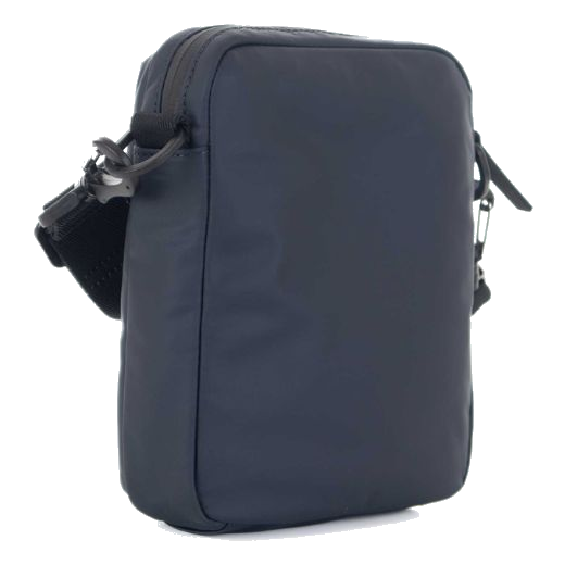 You'll find that the shoulder strap on this BOSS Stormy Dark Blue Shoulder Bag is detachable and also adjustable in length.
