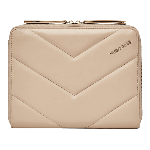 Hugo Boss Triga Nude Conference Folder A5 with vegan PU leather.