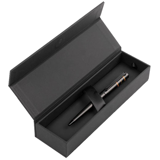 Hugo Boss's Yellow Ribbon Matrix Ballpoint Pen will be presented inside a bespoke gift box.