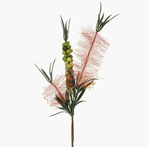 Bottlebrush Spray - Pink 48cm