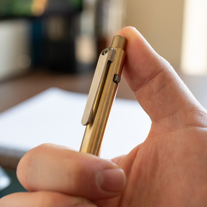 Bronze Side Click Pen