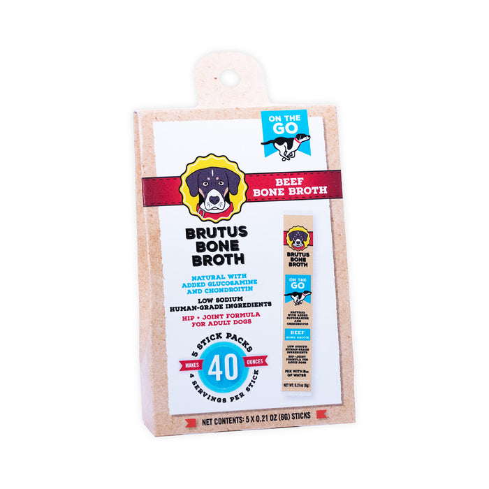 Brutus Broth Instant Beef Hip & Joint Bone Broth Powder 5pk