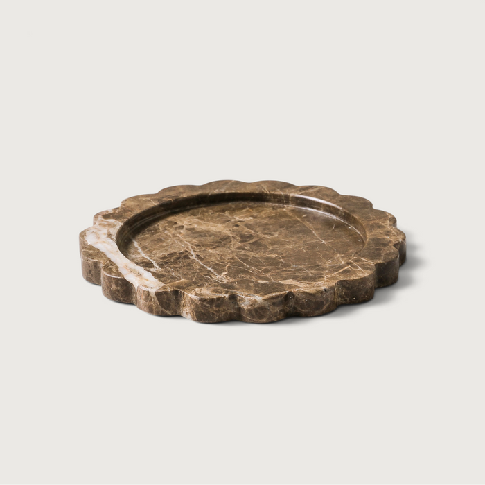 Calile Tray Brown Emperador Marble