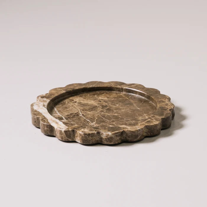 Calile Tray Brown Emperador Marble