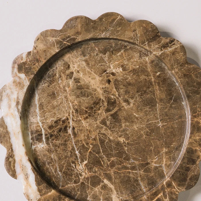 Calile Tray Brown Emperador Marble