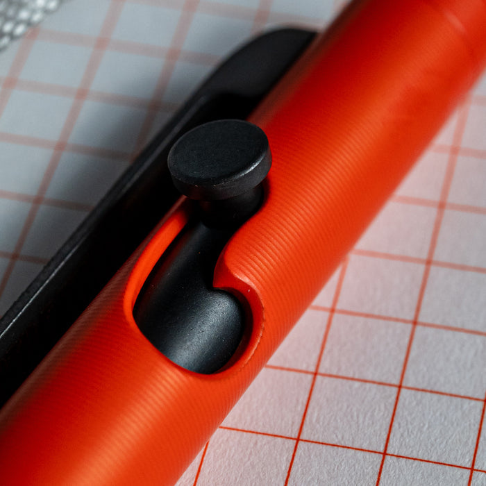 Carryology Blaze Orange Essentials Slim Bolt Action Pen