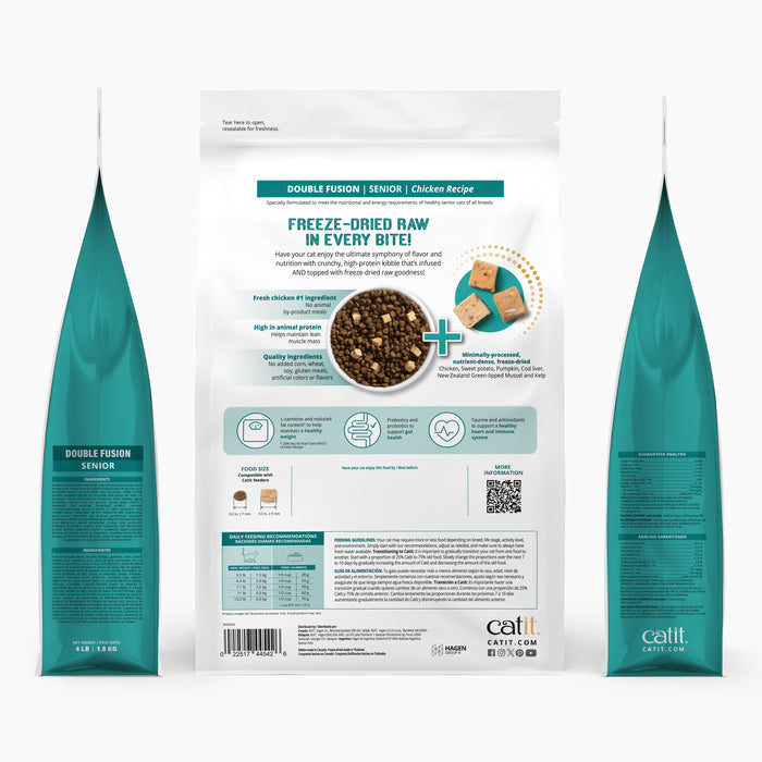 Catit Cat Dry Food Recipes, Senior Cat, 4lb