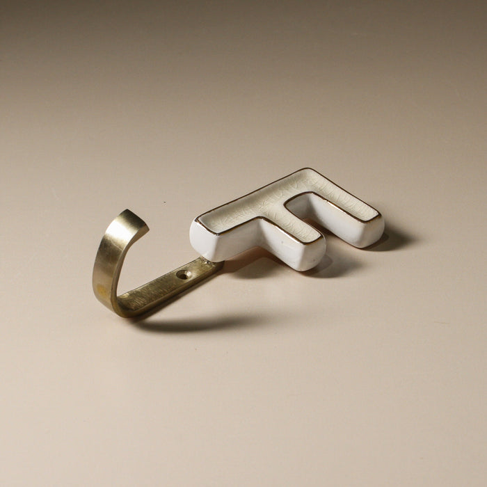 Ceramic Alphabet Hook - Few and Far - Hooks