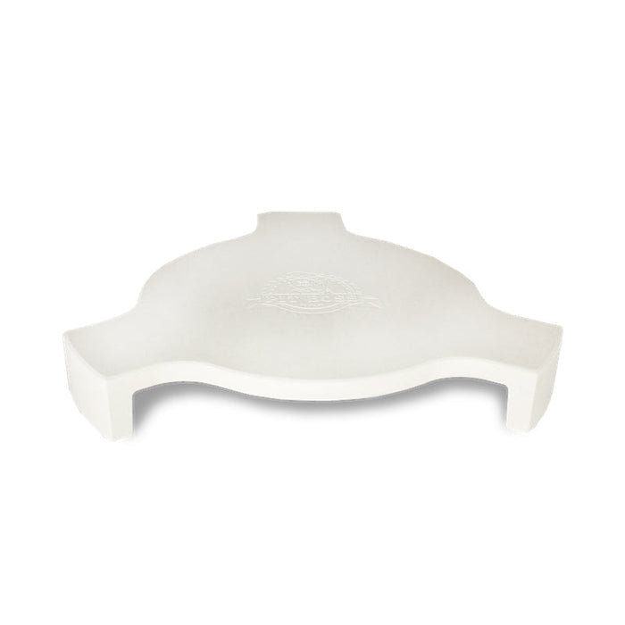 Ceramic Heat Deflector 24''. White, large Pit Boss logo in middle. 3 legs.