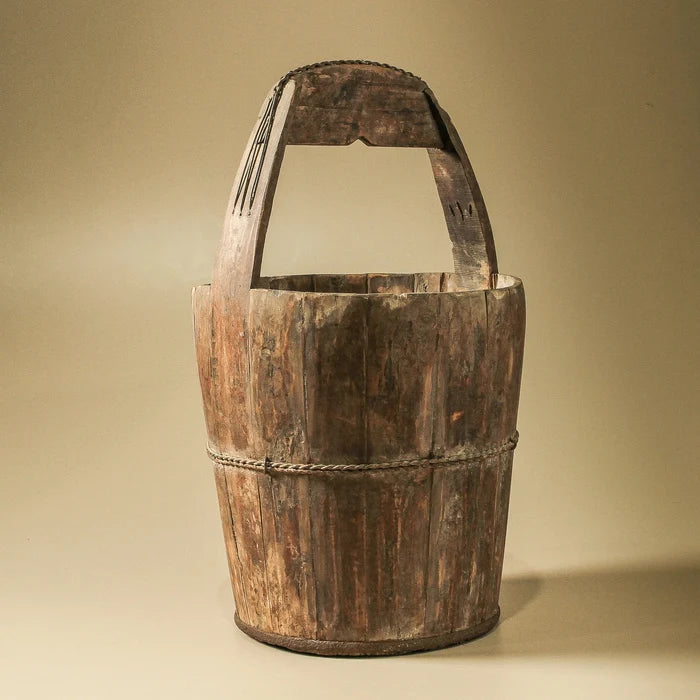 Chinese Antique Rice Bucket - Few and Far - Decorative Objects