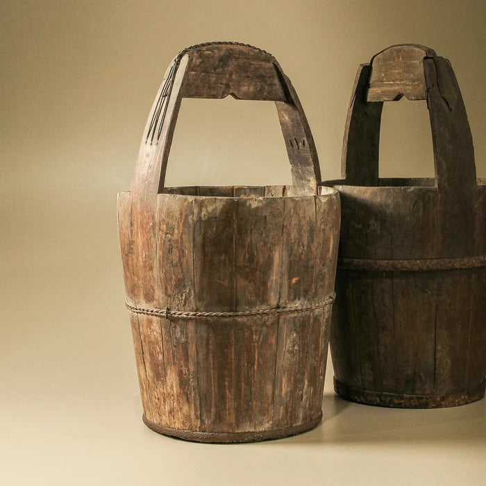 Chinese Antique Rice Bucket - Few and Far - Decorative Objects