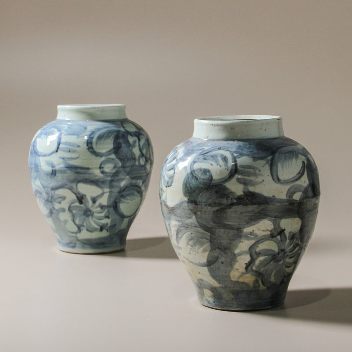Chinese Decorative Jiangxi Pot - Few and Far - Planters & Pots